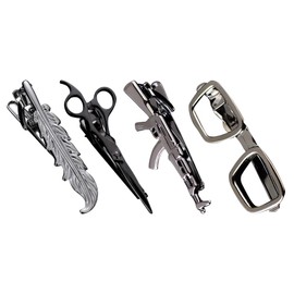 AAGWW Men's Tie Clip, Simple, Business Tie Clip, Necktie, Business, Brass, No Gemstone