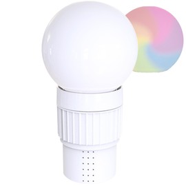 SWIMLINE HYDROTOOLS Chlorine Floater Dispenser For Above Ground & Inground Pools Spas | Solar Powered LED Light-Up Colorful Globe Pool Decoration |Large Capacity Floating 3-Inch Chlorine Bromine Tabs