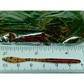 Staffs 999 Fishing Lures 75 Pumpkin Seed 2.5" MICRO TROUT PADDLE WORM Soft Plastic Fishing Bait Crappie