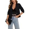 MINTLIMIT Summer Lightweight Women's Casual Blazers Suit Linen Notched Lapel