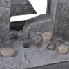 vidaXL Zimmerbrunnen mit LED Beleuchtung Polyresin Dekobrunnen Springbrunnen