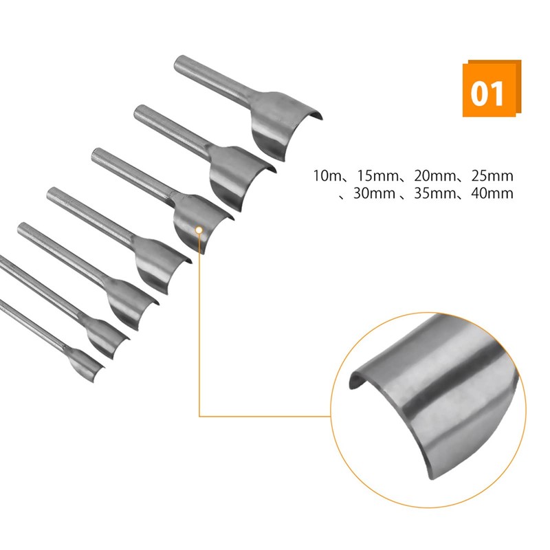 7pcs Set DIY Leather Carft for Belt Strap Half Round