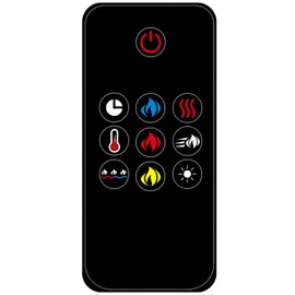 Replacement for Napoleon Fireplace Heater Remote Control W660-0211-SER NEFL42CHS NEFL50CHS NEFL60CHS NEFL74CHS NEFL42CHS-1 NEFL50CHS-1 NEFL60CHS-1 NEFL74CHS-1 (with Wall Mounting Bracket)