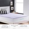LUCID 2 Inch 5 Zone Lavender Memory Foam Mattress Topper