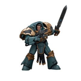 JOYTOY Warhammer The Horus Heresy 1/18 Action Figure Sons of Horus Tartaros Terminator Squad Sergeant with Volkite Charger and Power Sword Collection Model Birthday Gifts