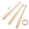 Honoson Baseball Stand Holders Balls Display Bat Wooden Stand Holder