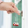 TrustBlai Camper Keychain, Double-Sided RV Camping Key Chain, Trailer Keychain
