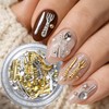 Kitchenware Nail Charms Bulk for Nails Art Decoration 3D Gold