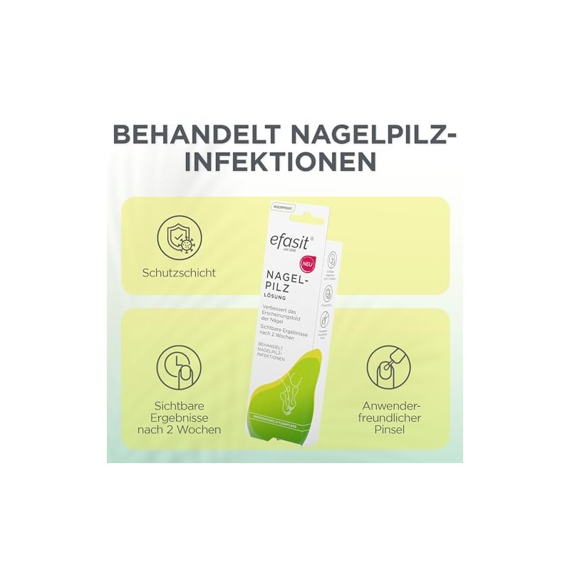 efasit Nagelpilz Lösung - Zur Behandlung von Nagelpilz, Nagellack bildet