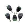Unbranded 5-PACK 3.5mm 1/8" Stereo Male Plug to AV 3-Screw