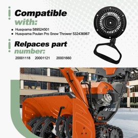 Recoil Pull Starter Assembly Compatible with Husqvarna 589524501 Husqvarna Poulan Pro Snow Thrower 532436967 Replace 20001118 20001121 20001660