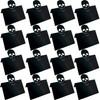 Spooky Skull Place Cards - Black Table Tent Cards, 25pcs
