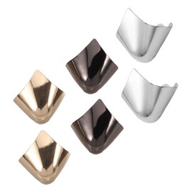 Outanaya 3pairs Metal Covers Shoe Pointed Protectors for High Heels Decorative Toe Caps for Women Shoes