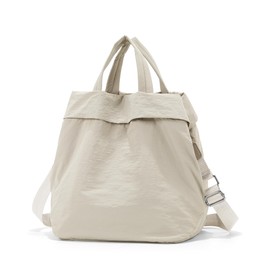 Beige Gym Bag For Women Small Tote Bag Crossbody Bags For Women Gym Bag Tennis Bag Waterproof Shoulder Bag Men Canvas Tote Messenger Bag Lightweight Hobo Hand Bag