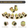 Wkmamo 120 Pcs M8 Rivet Nuts,Zinc Plated Carbon Steel Rivet