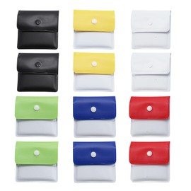 SAIIURV 12 Stück Tragbarer Aschenbecher Taschenaschenbecher Aschentasche feuerfestes PVC-Geruch frei tragbar kompakt