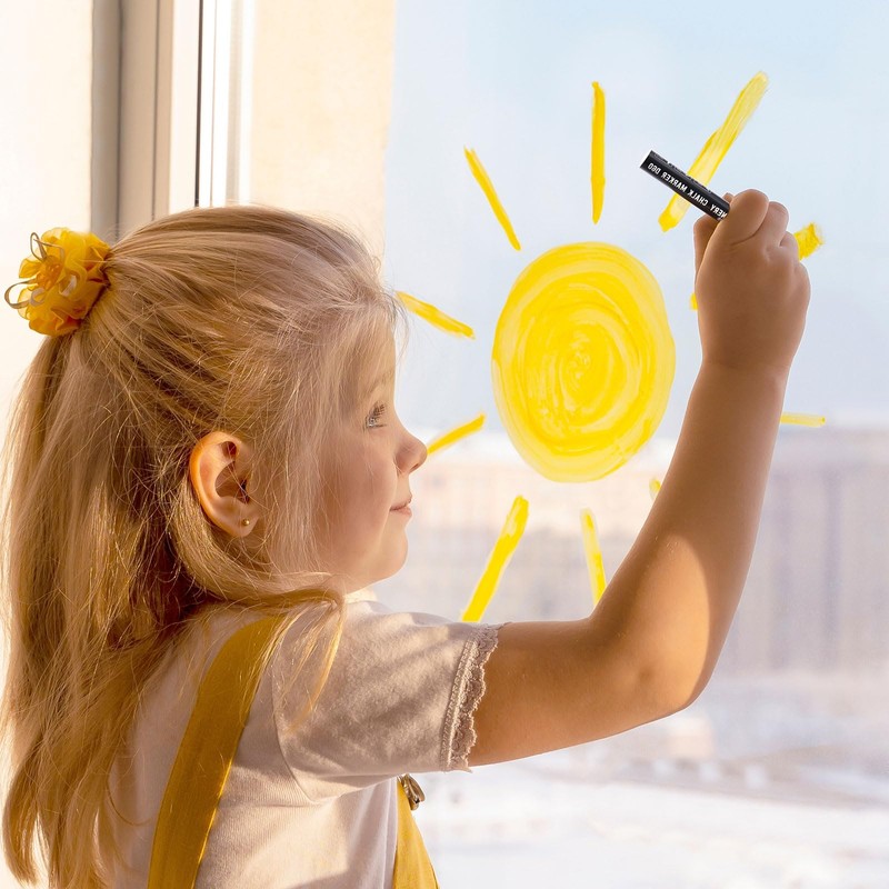 STATIONERY ISLAND Chalk Pens for blackboard, Liquid Chalk Markers for