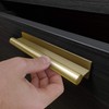HRX Self-Adhesive Edge Fingerpull Door Handle - Easy to Install