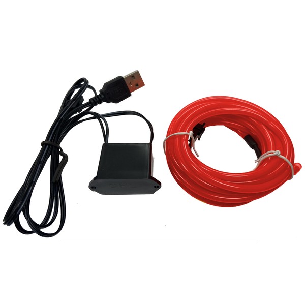 Party Wire Pink 3.2mm EL Wire with DC5V USB Inverter