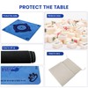 Mikccer Mahjong Mat, 32.2x32.2 Inch Non-Slip Noise Reduction Mahjong Table
