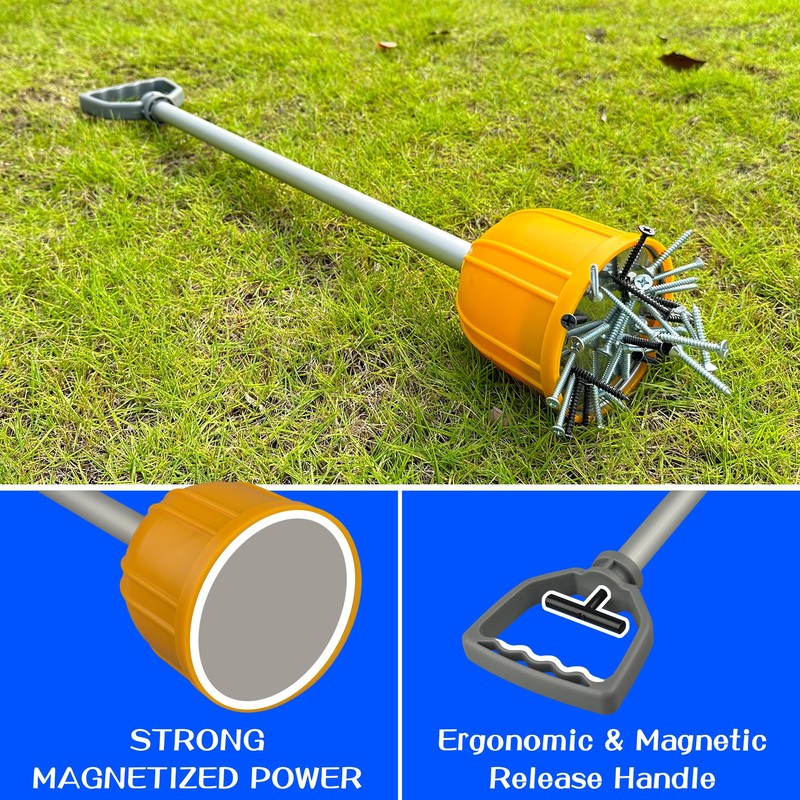 ULIBERMAGNET 29inch Long Reach Magnetic Pickup Tool, Magnetic Bulk Lifter