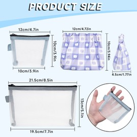 10 pcs Mini Zipper Pouch, Small Zipper Pouch, Clear Zipper Pouch, Mini Mesh Pouch Coin Purse Portable Cosmetic Bag Makeup Travel Organizer Makeup Organizer and Storage for Women. (Multicolor)