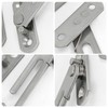 MAXQUU 2 Pairs Window Restrictors, Limiters with Screws, Silver Plastic