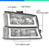 G-PLUS LED DRL Headlights, Compatible with 2003-2006 Chevy Avalanche 1500
