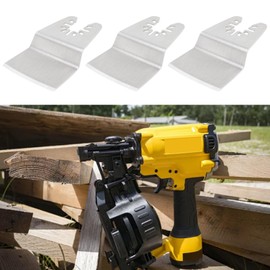 Be In Your Mind Pack of 12 Oscillating Scraper Blades for Multifunctional Tools, Wide Flat Scraper Blades Made of Stainless Steel, Compatible with Dewalt, Compatible with Makita 52 x 71 mm