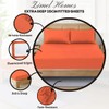ZIMEL HOMES Non Iron Soft Poly-Cotton Plain Dyed Fitted Sheet