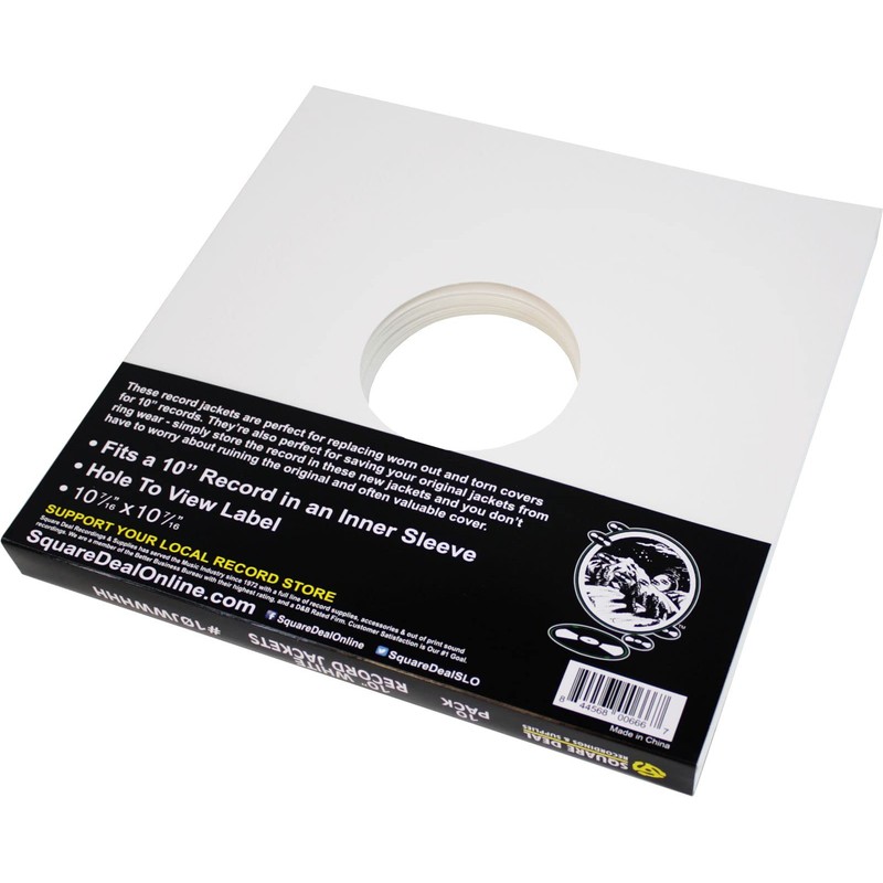 Square Deal Recordings & Supplies (10) 10" Record Jackets -