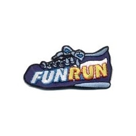 Girl Boy Cub Fun Run Running Marathon Race Fun Patches Crests Badges Scout Guide Iron On Patch Perfect for Jackets, Hats, Backpacks, Uniforms and More
