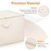 Lifewit Canvas Cotton Comforter Storage Bags with Zipper 4 Pack,