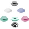 5 Pack Silicone Bathtub Stopper, Kitchen & Bathroom Drain Plug,