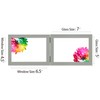 JD Concept Double 5x7 Horizontal Combo, Grey Wood Picture Frame,