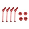 Front Rear Drive Shaft Aluminum Alloy Driveshaft CVD for Traxxas