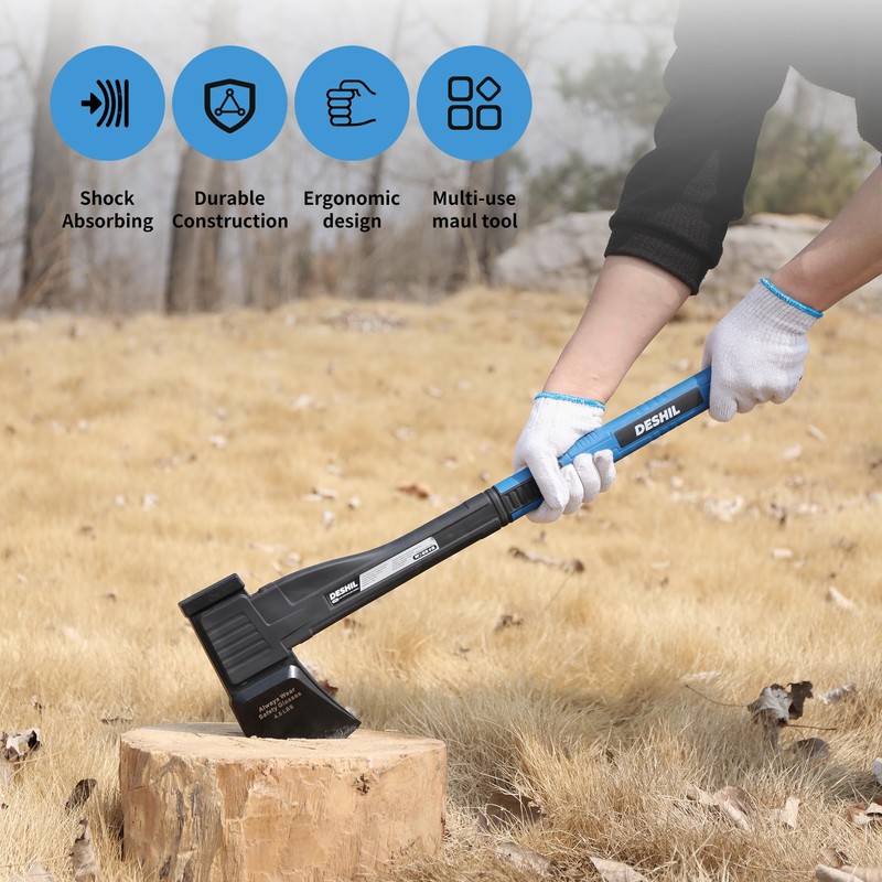 Chopping Axe, 14”Camping Outdoor Hatchet for Wood Splitting and Kindling,