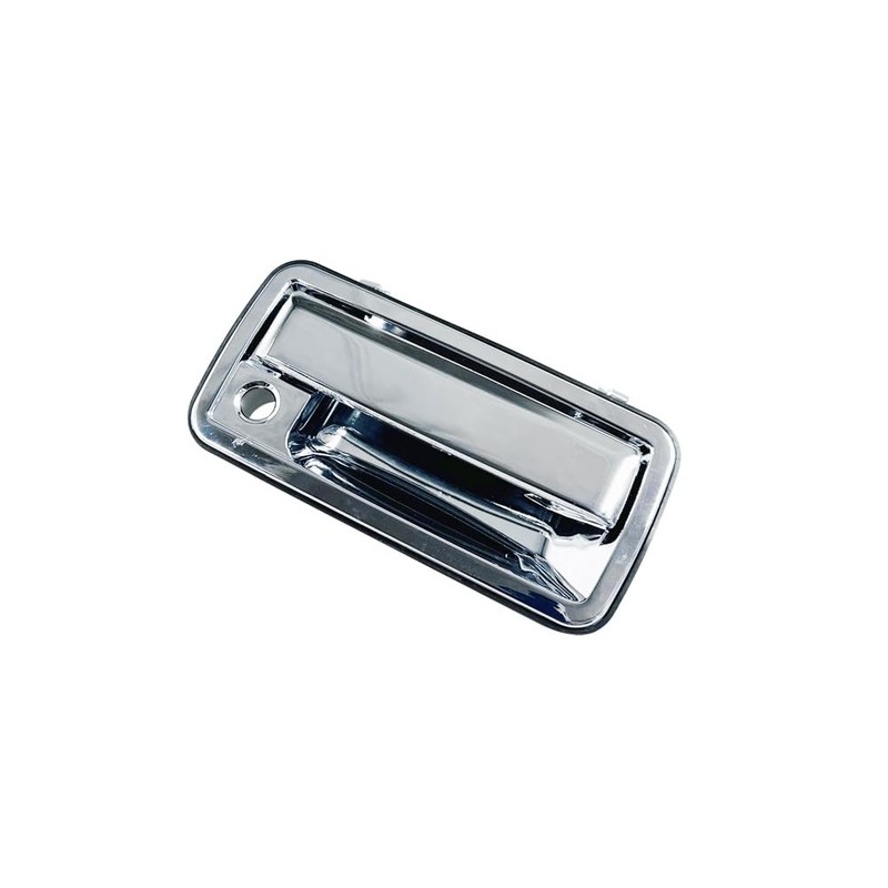 HUYILUN0104 Chrome Half Metal 1 Pair Front Exterior Door Handle