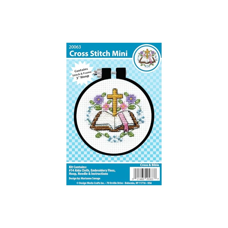 Design Works Crafts Inc. Cross & Bible Counted Cross Stitch