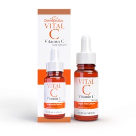 Dermapeutics Vital C Vitamin C Serum for Eyes, 0.5 ounces | Anti Aging & Anti Wrinkle | Light Moisturizer | Skin Firming | Boosts Collagen | Anti Oxidant Rich