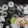 Pack of 20 Transparent Clear Plastic Acrylic M6 x 20mm