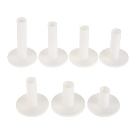 Golf Tees Plastic Lightweight Durable Golf Ball Tee Holder Short Tees Practice Training 7 Pack 7 Sizes