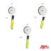 Anjali 3-Piece Olive Pizza Cutter Set – Small, Medium &