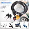 Heavy-Duty Cable Lock, Anti-Theft Outdoor Waterproof Locks for Bike, Motorcycle,
