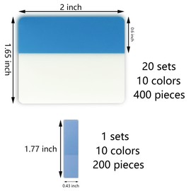 2 Inch Sticky Index Tabs, 600Pcs Writable and Repositionable File Tabs Flags Colored Page Markers Labels for Books, Binders, Classify Files and Books, Reading Notes (21 Set)