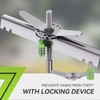 RVMATE RV Dual Propane Tank Mounting Rack with Locking Device