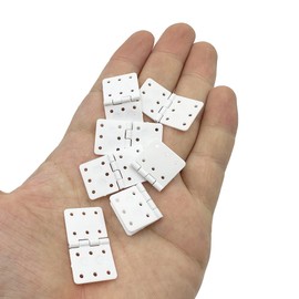 25PCS RC Airplane Pinned Nylon Hinges for RC Plane Replacement Parts Fixed Wing Model Airplane Loose-Leaf (Medium 16X29mm)
