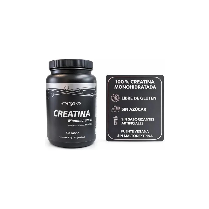 Magnesio Citrato 60 Caps Y Monohidrato De Creatina 500 Mg