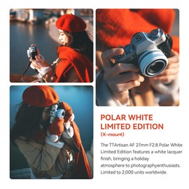 TTArtisan 27mm F2.8 X Auto Focus Lens Limited White