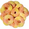 SweetGlob Sour Gummy Rings Candy (Peach, 1 Pound)